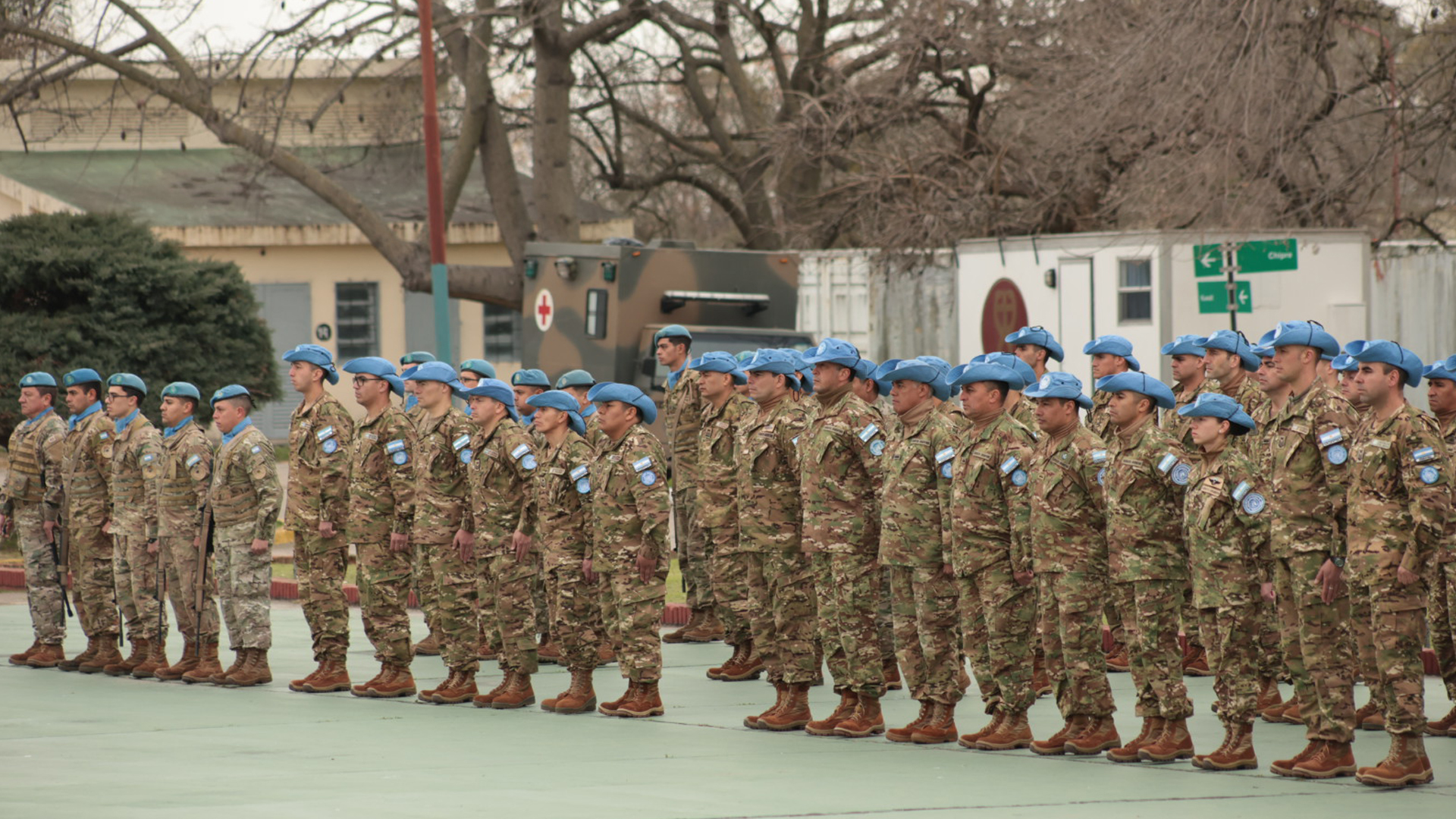 La FAA presente en la despedida al nuevo contingente de Cascos Azules que desplegará a Chipre